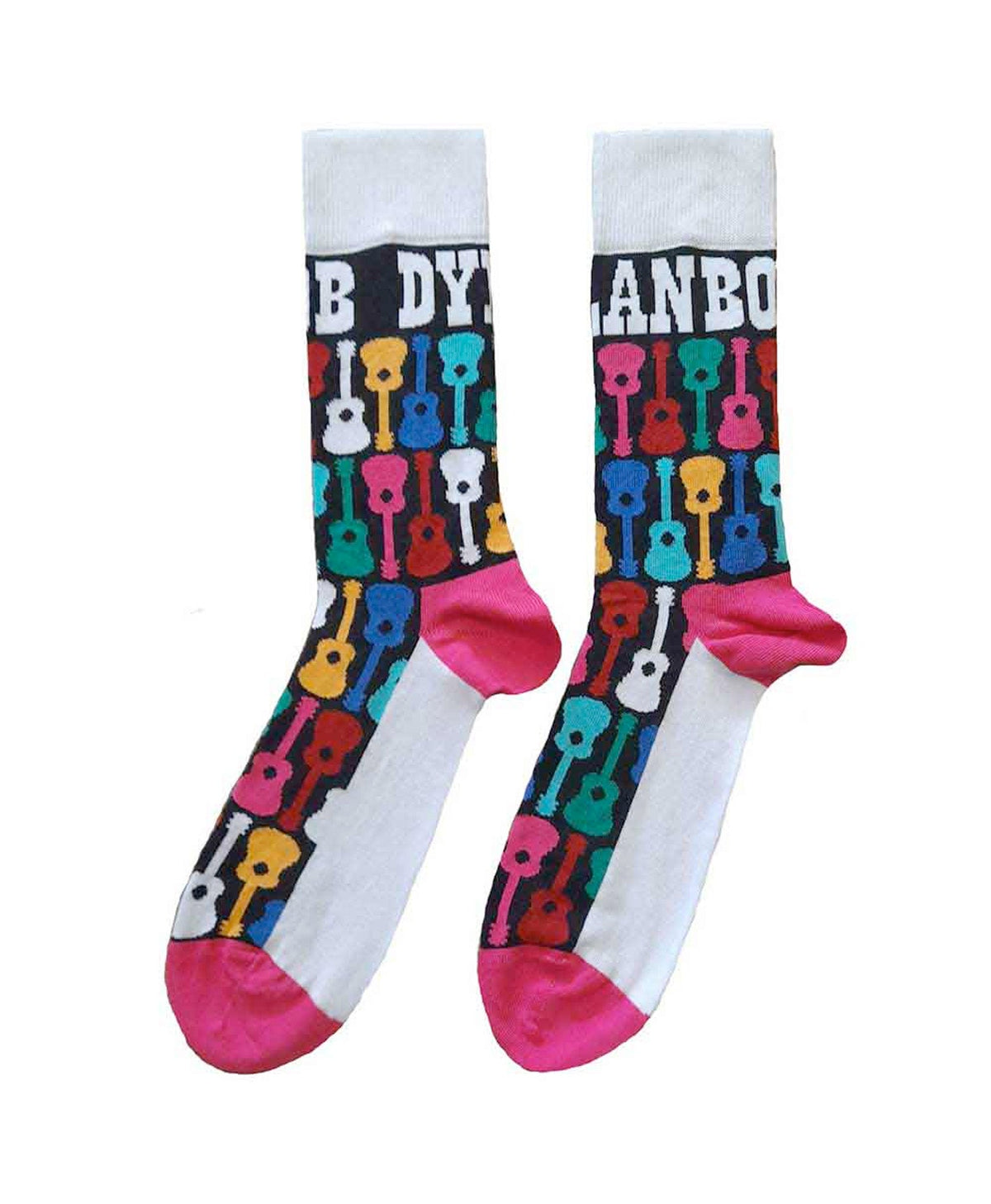 Bob Dylan - Calcetines "Guitarra" Blancos - D2fy · Rocktud - Rocktud