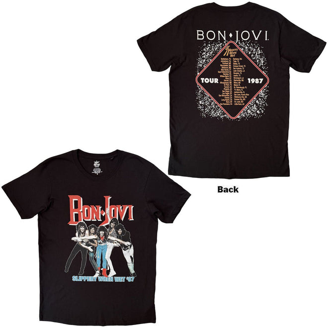 Bon Jovi - Camiseta "Slippery When Wet '87" Unisex - D2fy - Direct To Fans - Bon Jovi