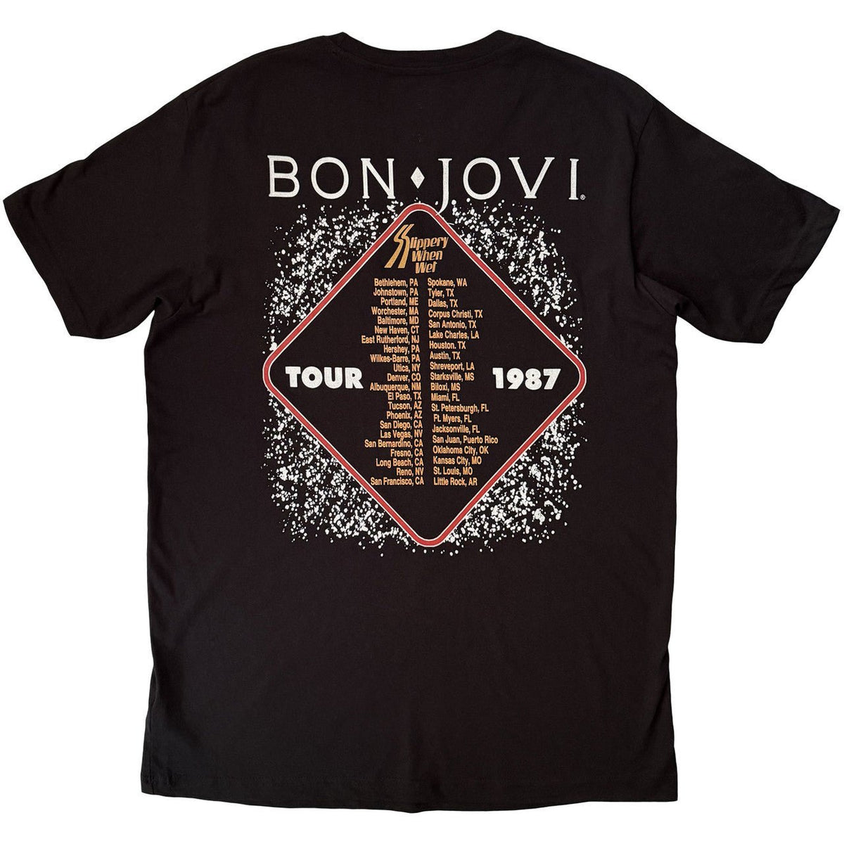 Bon Jovi - Camiseta "Slippery When Wet '87" Unisex - D2fy - Direct To Fans - Bon Jovi