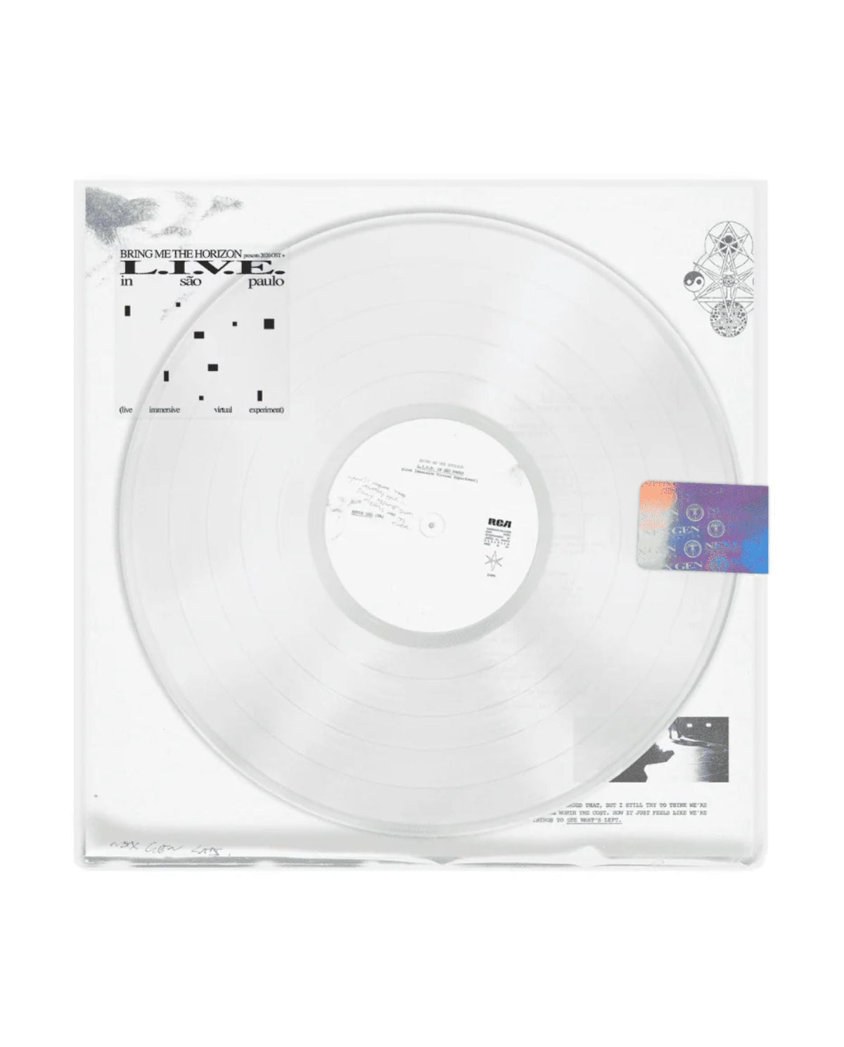 Bring me the Horizon - 2LP Vinilo Traslúcido "L.I.V.E. in Sao Paulo (Live Inmersive Virtual Experiment" - D2fy - Direct To Fans - D2fy
