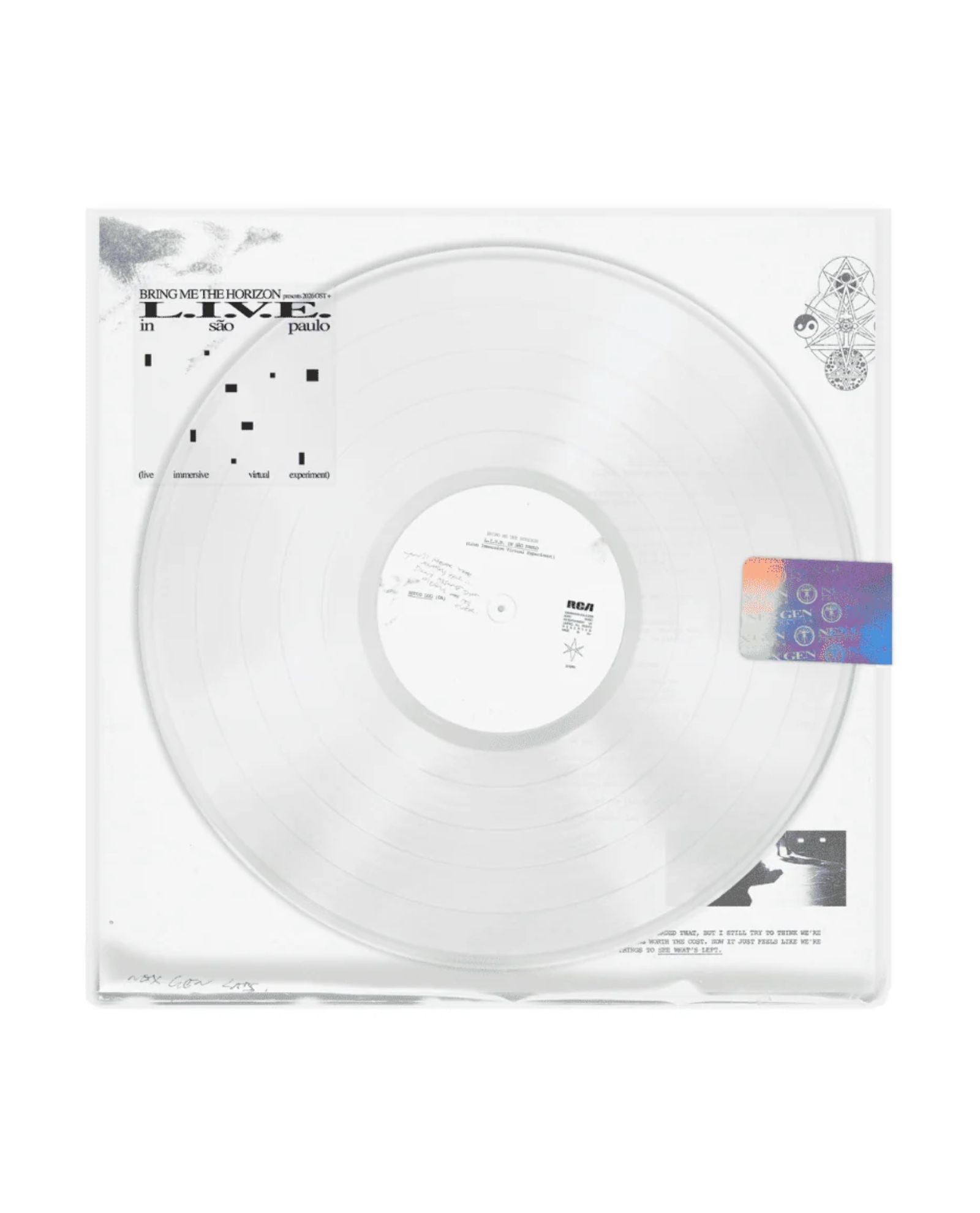 Bring me the Horizon - 2LP Vinilo Traslúcido "L.I.V.E. in Sao Paulo (Live Inmersive Virtual Experiment" - D2fy - Direct To Fans - D2fy