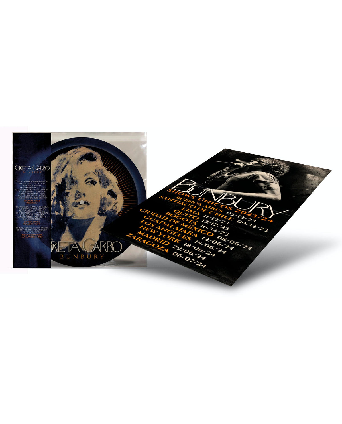 Bunbury - LP Vinilo Picture + Poster "Greta Garbo" - D2fy · Rocktud - Rocktud