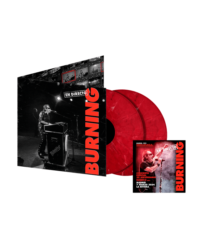 Burning - 2LP Vinilo Splatter + Postal "En directo-50 aniversario" - D2fy - Direct To Fans - Burning