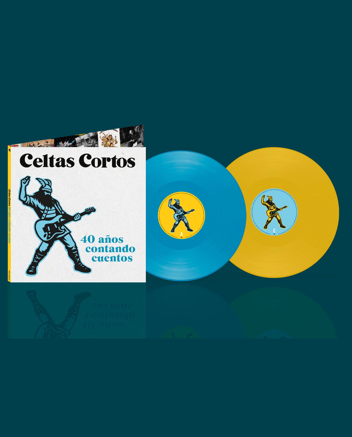 Celtas Cortos - 2LP Vinilo Amarillo y Azul "40 años contando cuentos" - D2fy · Rocktud - Rocktud