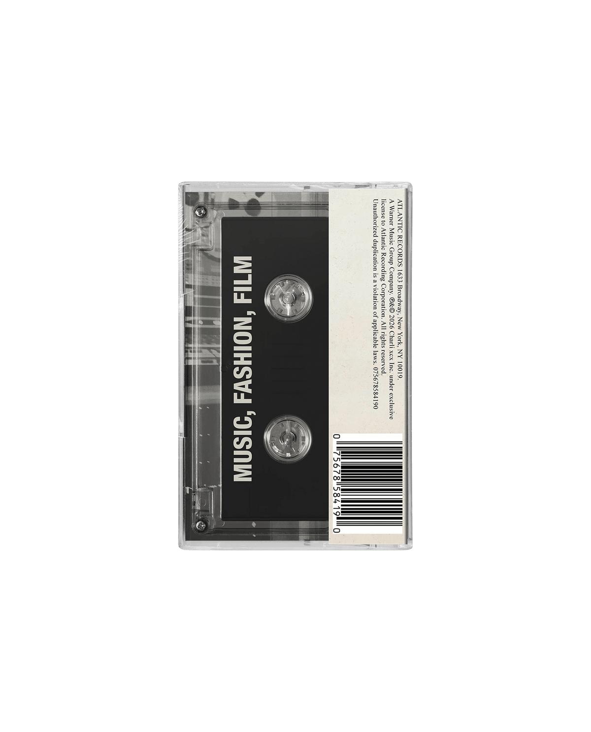 Charli XCX - Cassette "Music, Fashion, Film" - D2fy - Direct To Fans - Charli XCX