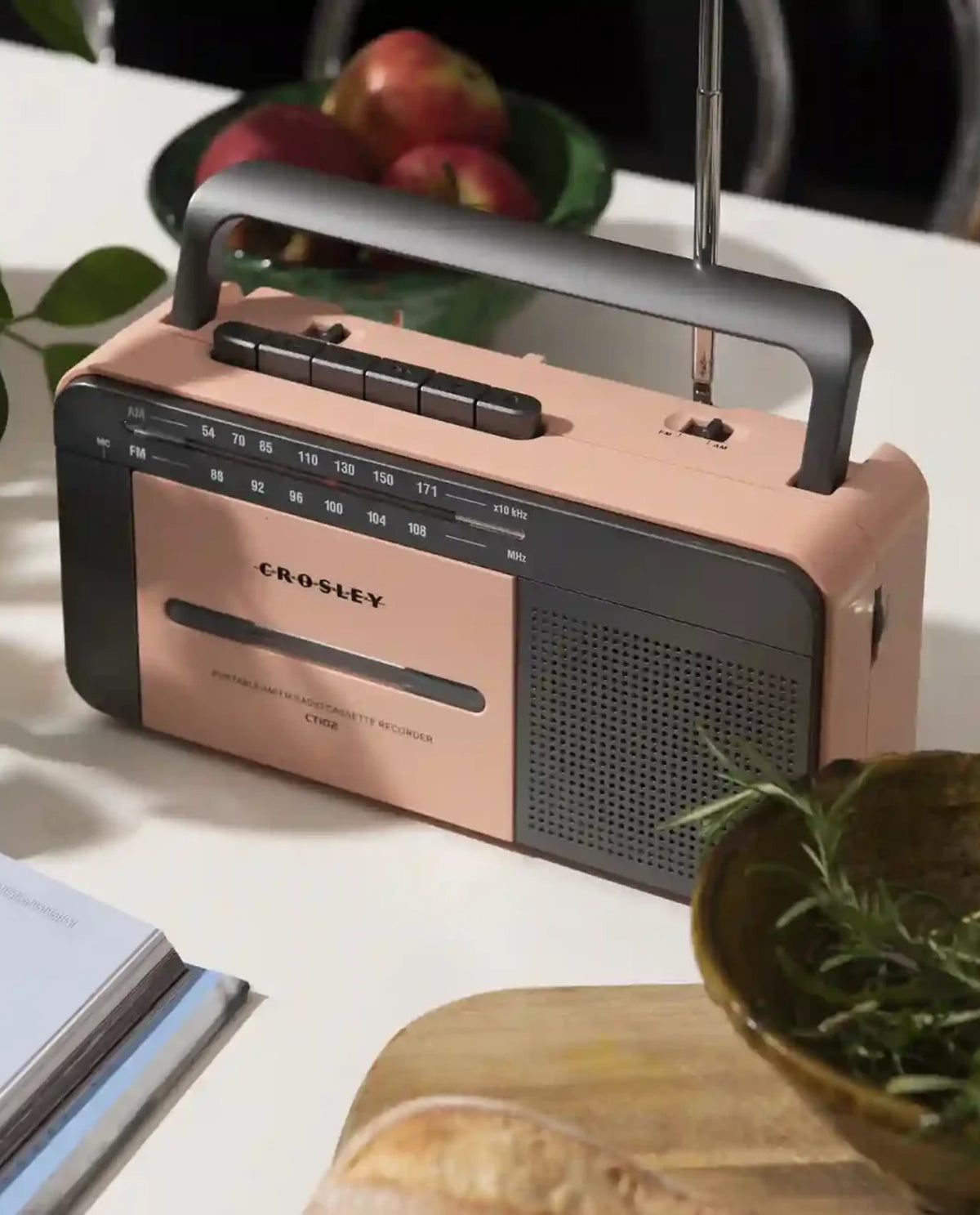 Crosley - Reproductor de Casete - Oro Rosa y Gris