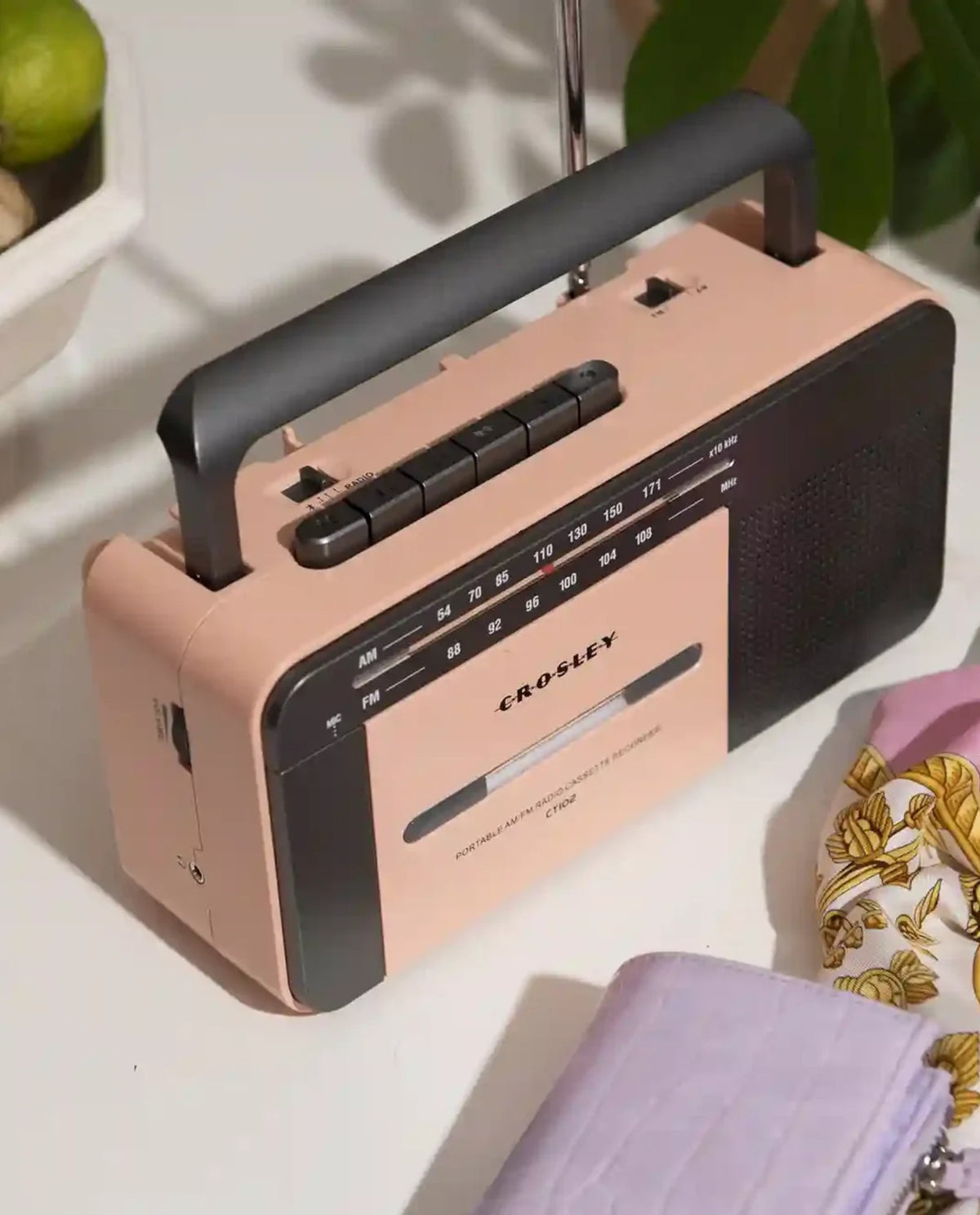 Crosley - Reproductor de Casete - Oro Rosa y Gris