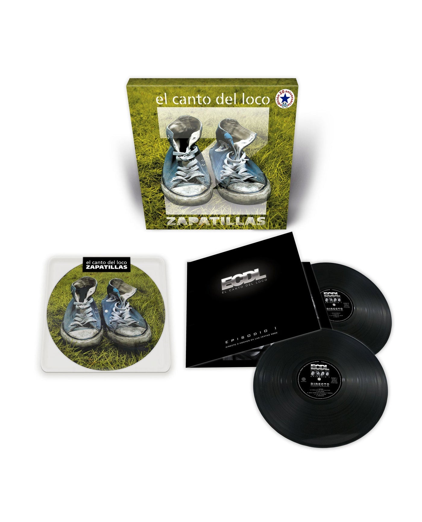 El Canto del Loco - Caja edición Limitada numerada 2LP + Picture Disc "Zapatillas 20 Aniversario" - D2fy · Rocktud - D2fy
