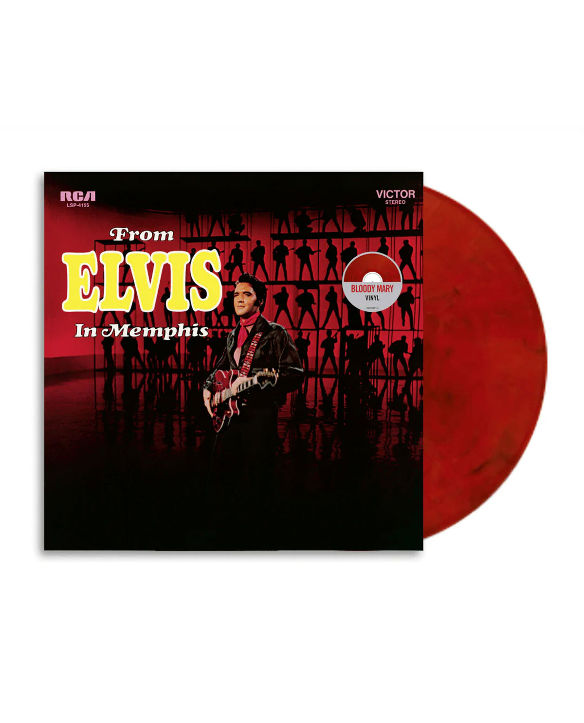 Elvis Presley - LP Vinilo Marmolado Negro y Rojo "From Elvis In Memphis"