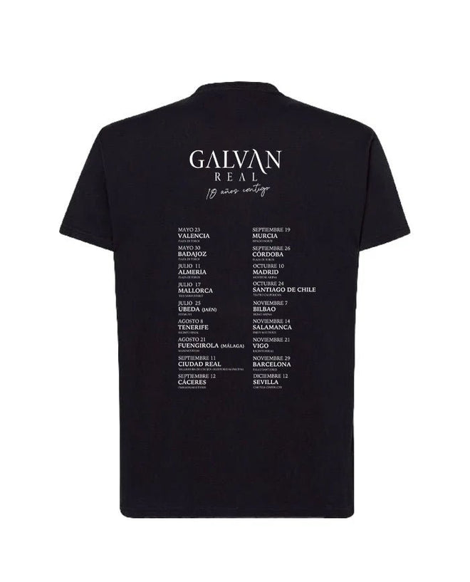 Galván Real - Camiseta "Gira 10 años contigo" Unisex - D2fy - Direct To Fans - Galván Real