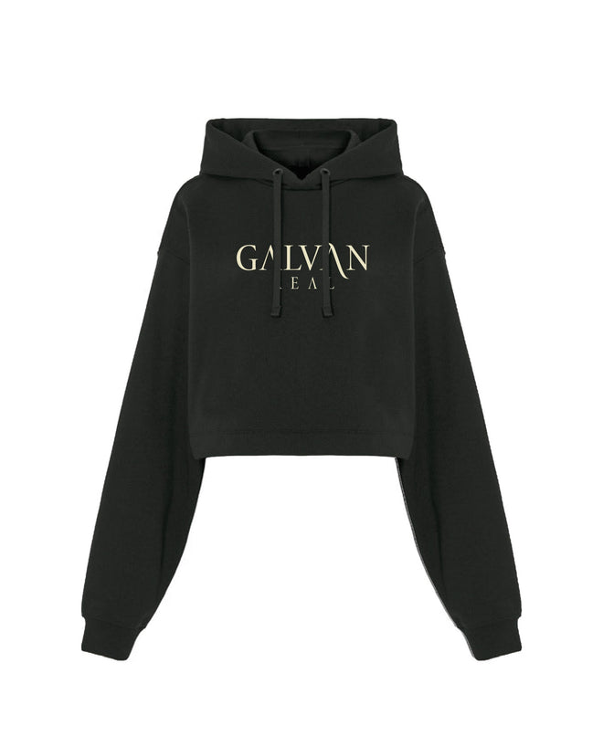 Galván Real - Sudadera Capucha Crop Top "Maldita Locura" Mujer - D2fy - Direct To Fans - Galván Real