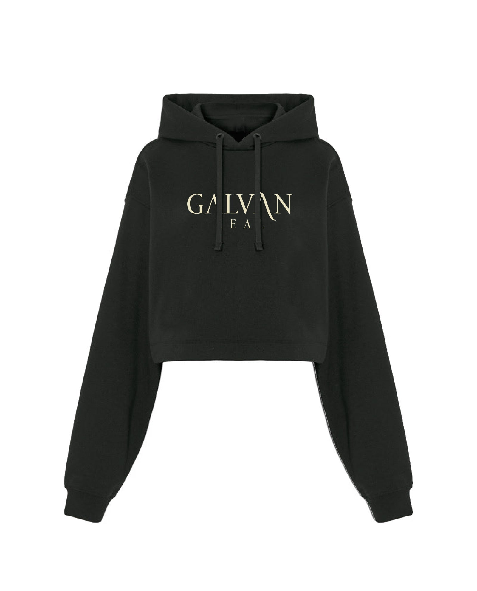 Galván Real - Sudadera Capucha Crop Top "Maldita Locura" Mujer - D2fy - Direct To Fans - Galván Real