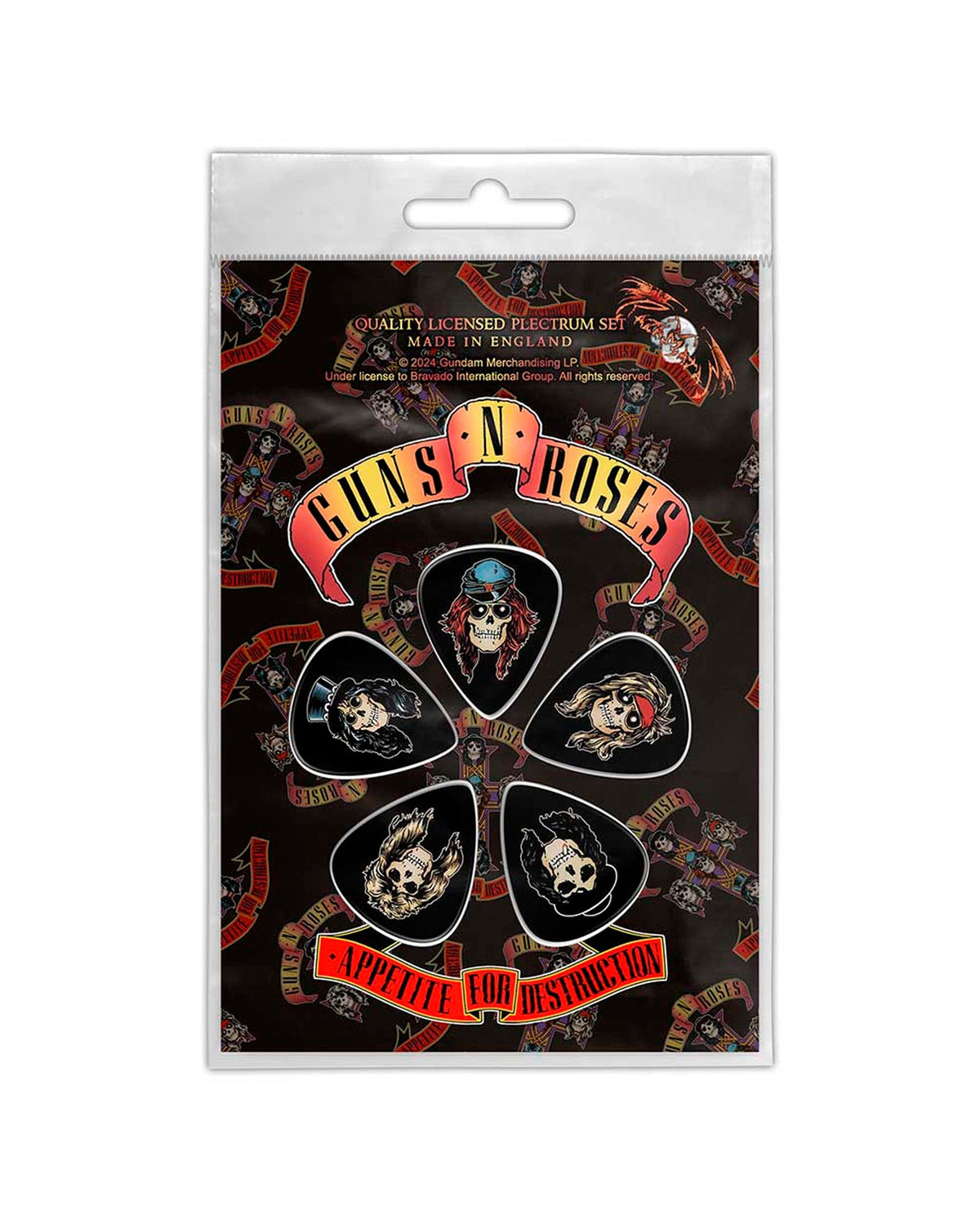 Guns N' Roses - Pack de púas "Appetite For Destruction" - D2fy · Rocktud - Rocktud