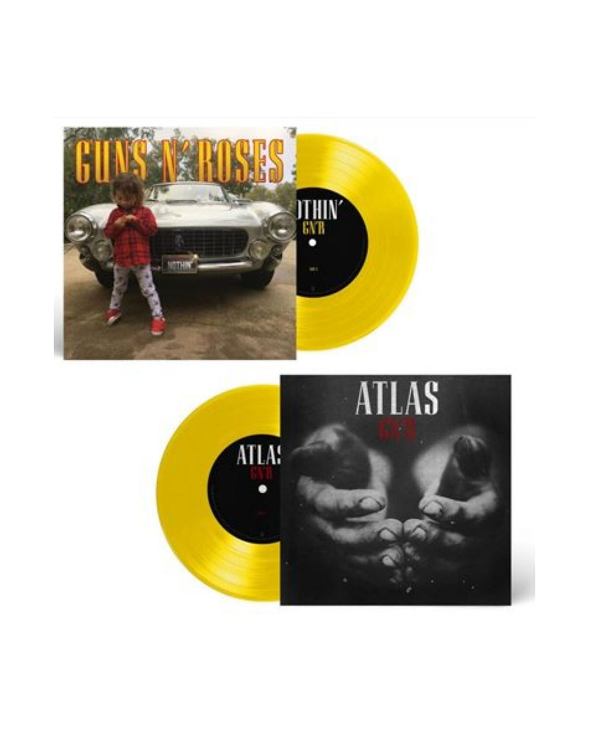 Guns N´Roses - LP Vinilo 7´´ Amarillo Canario "Nothing´/ Atlas" - D2fy - Direct To Fans - D2fy