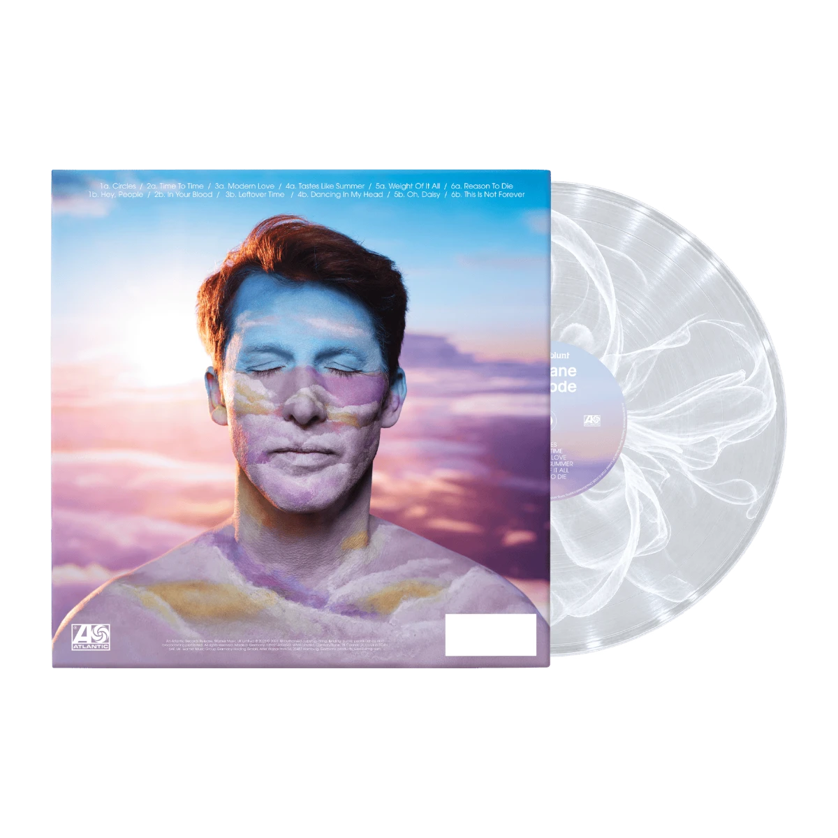 James Blunt - LP Vinilo Ecorecord Transparente y Blanco "Airplane Mode" (Ed. Limitada)