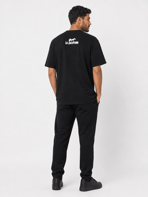 La Excepción - Camiseta Oversize Negra "Logo Blanco" Unisex - D2fy - Direct To Fans - La Excepción