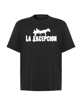 La Excepción - Camiseta Oversize Negra "Logo Blanco" Unisex - D2fy - Direct To Fans - La Excepción
