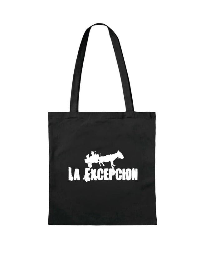 La Excepción - Tote Bag "Logo Blanco" Negra - D2fy - Direct To Fans - La Excepción