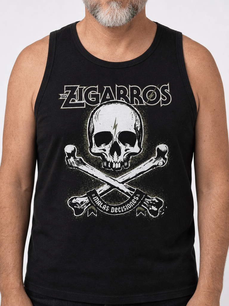 Los Zigarros - Camiseta Tirantes "Calavera" Hombre - D2fy - Direct To Fans - Los Zigarros