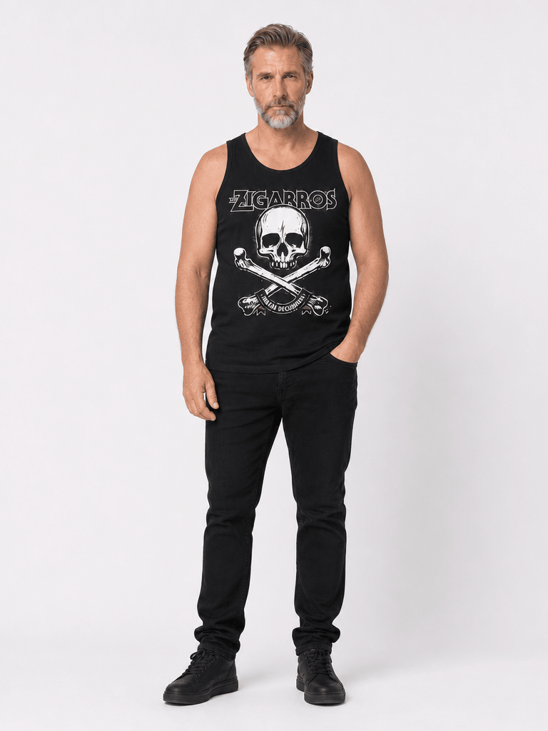 Los Zigarros - Camiseta Tirantes "Calavera" Hombre - D2fy - Direct To Fans - Los Zigarros