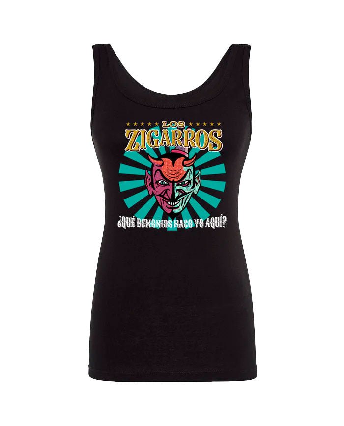Los Zigarros - Camiseta Tirantes "Demonio" Mujer - D2fy · Rocktud - Los Zigarros