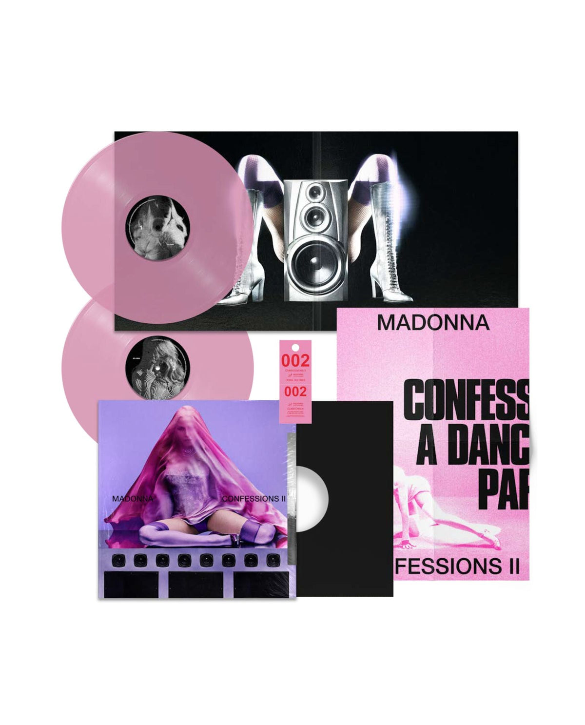 Madonna - 2LP Vinilo rosa "Confessions II" - D2fy - Direct To Fans - D2fy