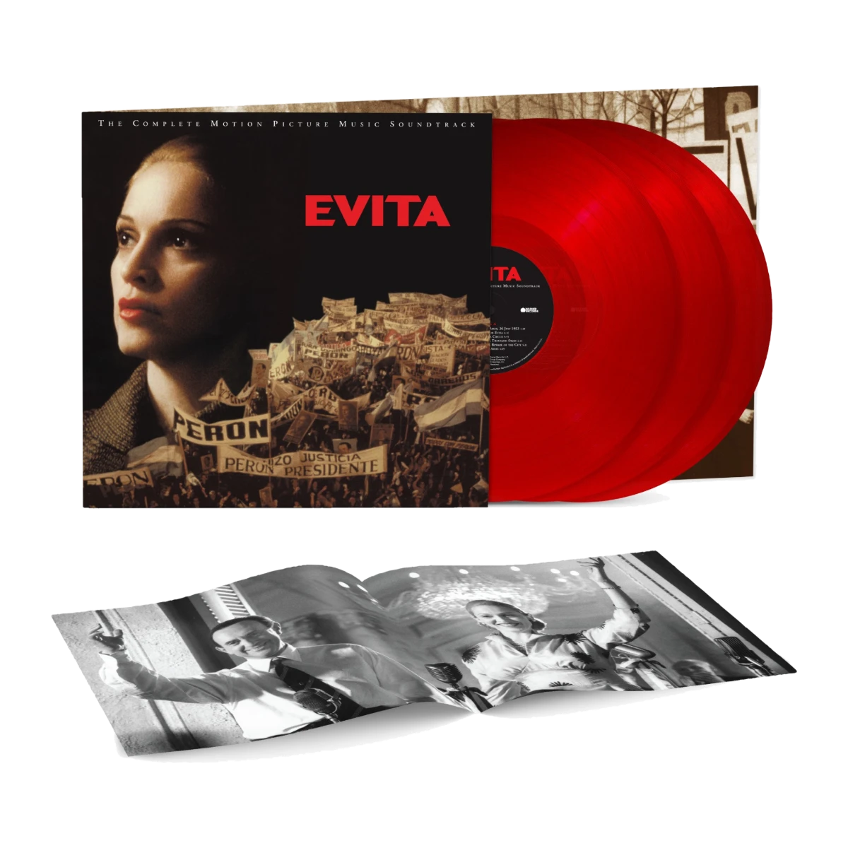 Madonna - 3LP Vinilo Color Rojo "Evita: The Complete Motion Picture Soundtrack" (Ed. Limitada)