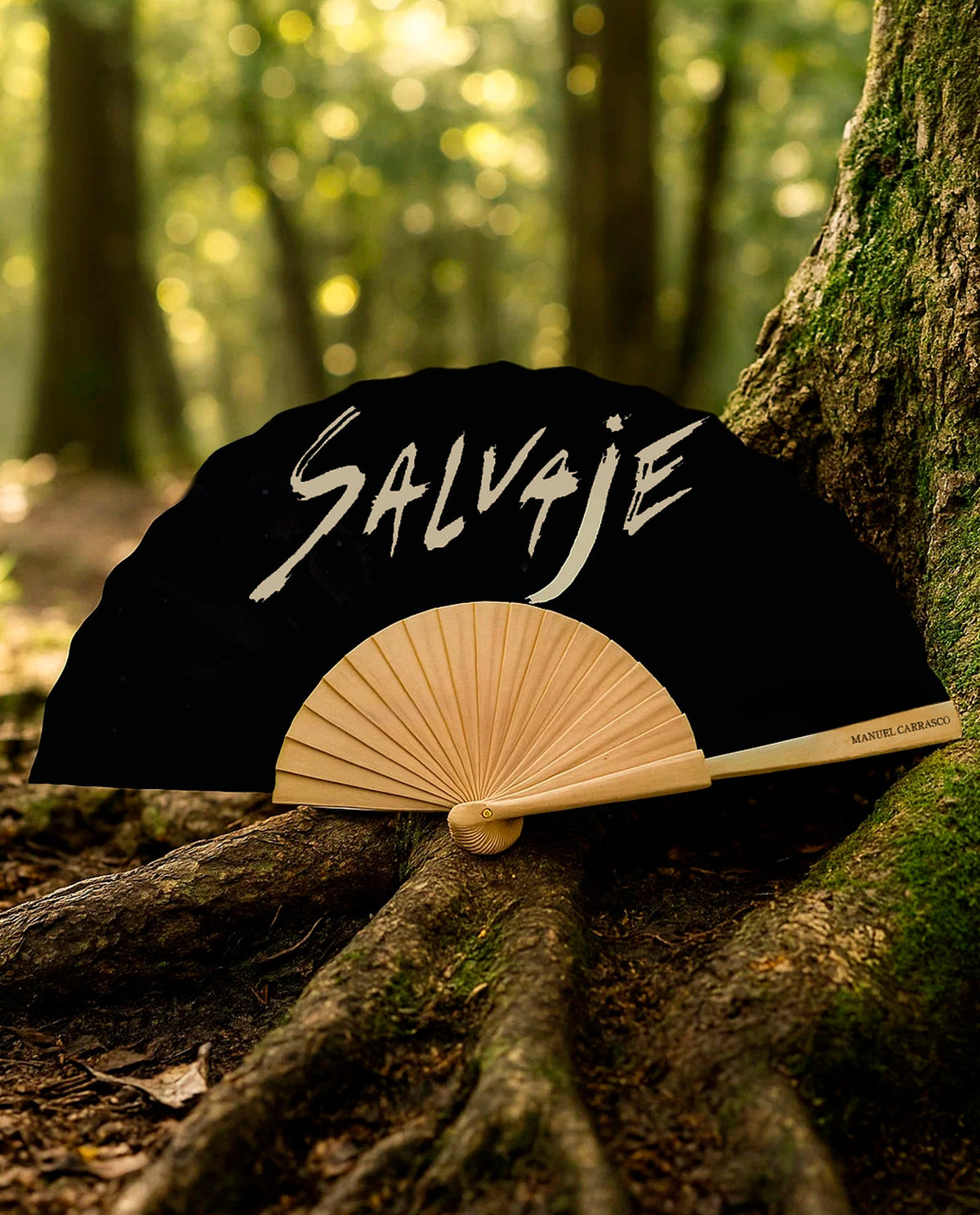 Manuel Carrasco - Abanico de madera "Salvaje" - D2fy · Rocktud - Manuel Carrasco
