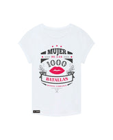 Manuel Carrasco - Camiseta Chica "1000 Batallas" Blanca - D2fy - Direct To Fans - Manuel Carrasco