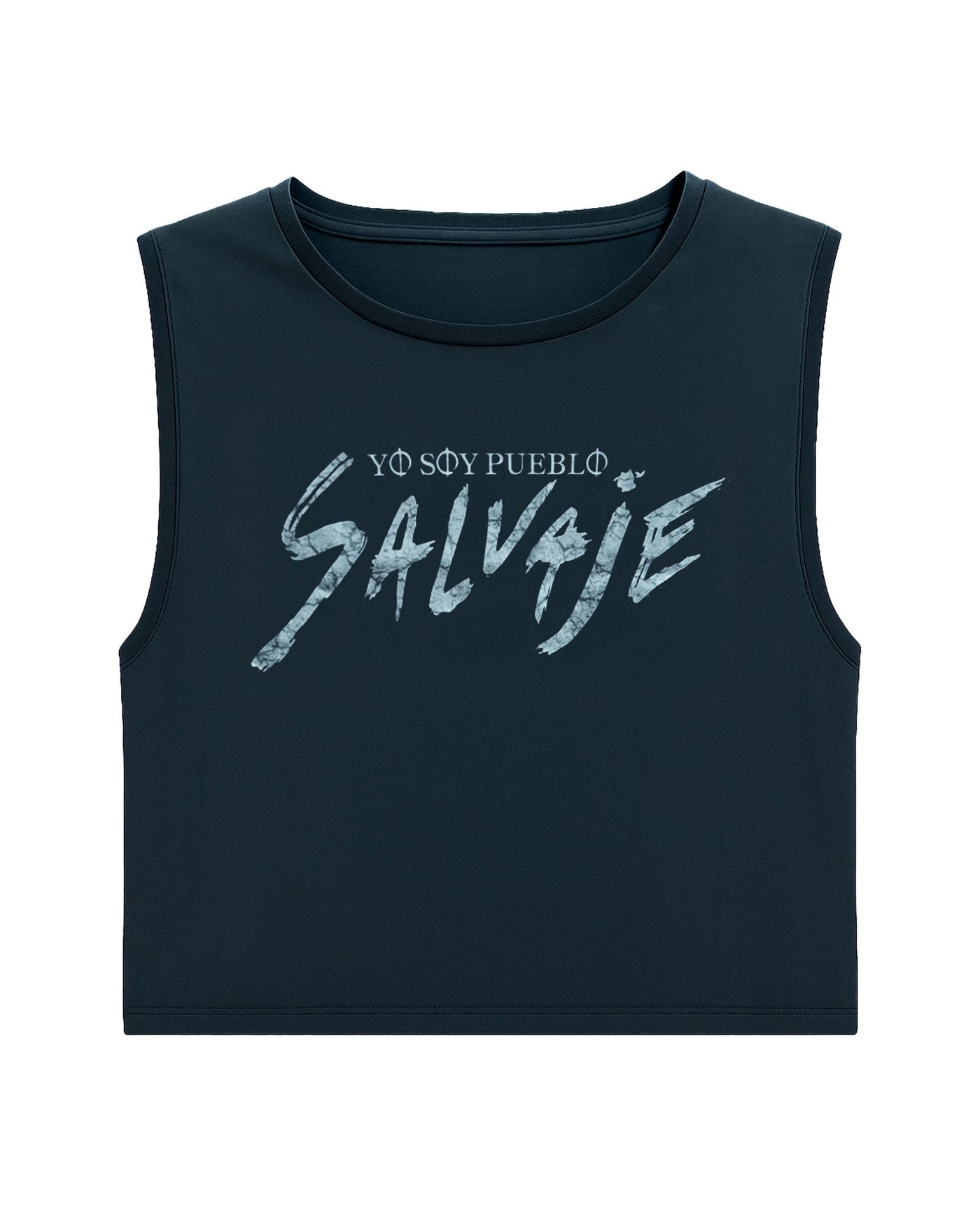 Manuel Carrasco - Camiseta Cropped "Yo Soy Pueblo Salvaje Desgastado" - Negro Vintage - D2fy · Rocktud - Manuel Carrasco