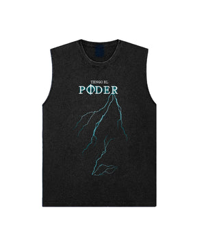 Manuel Carrasco - Camiseta Sin Mangas "Tengo el poder" Negro Vintage - D2fy · Rocktud - Manuel Carrasco