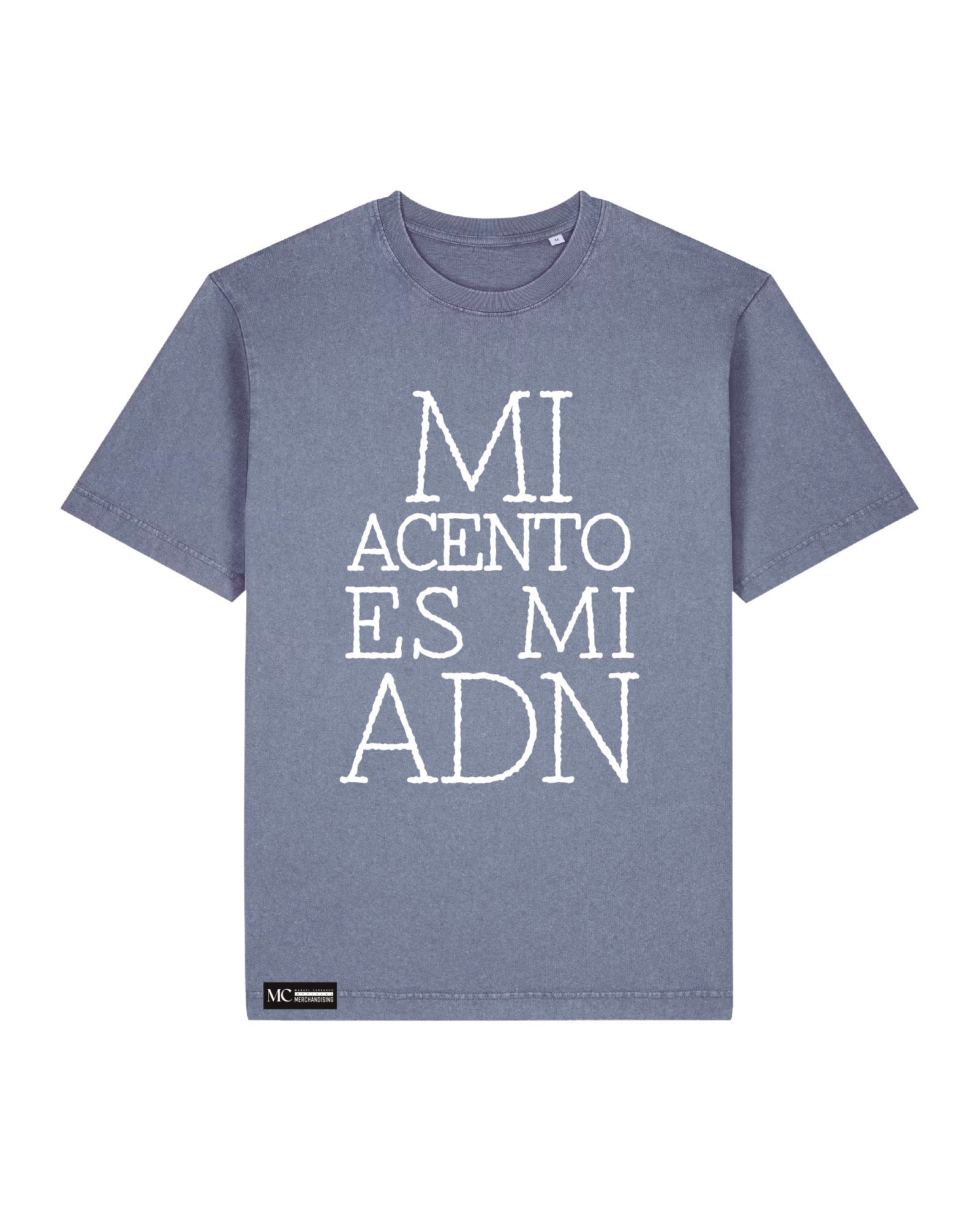 Manuel Carrasco - Camiseta Unisex "Mi Acento" Azul Vintage - D2fy - Direct To Fans - Manuel Carrasco