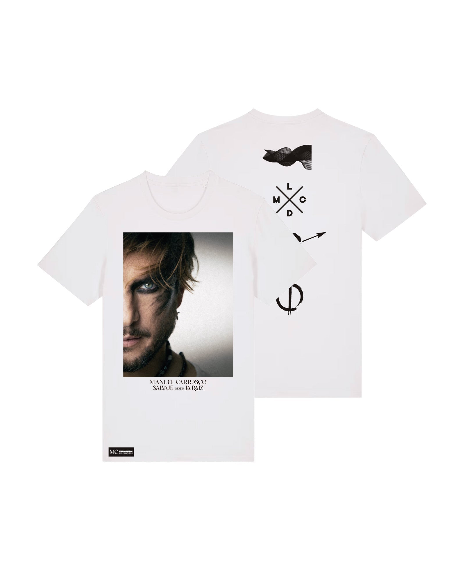 Manuel Carrasco - Camiseta Unisex "Salvaje desde la Raíz" Blanca - D2fy - Direct To Fans - Manuel Carrasco
