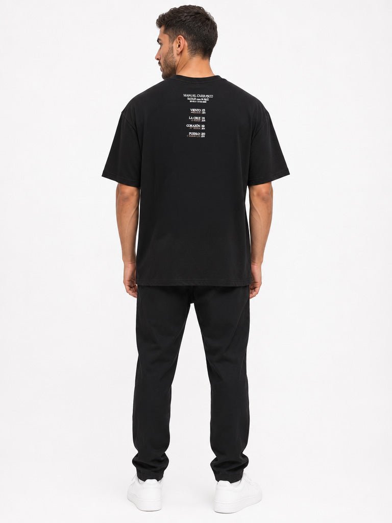 Manuel Carrasco - Camiseta Unisex "Salvaje desde la Raíz" Negra - D2fy - Direct To Fans - Manuel Carrasco