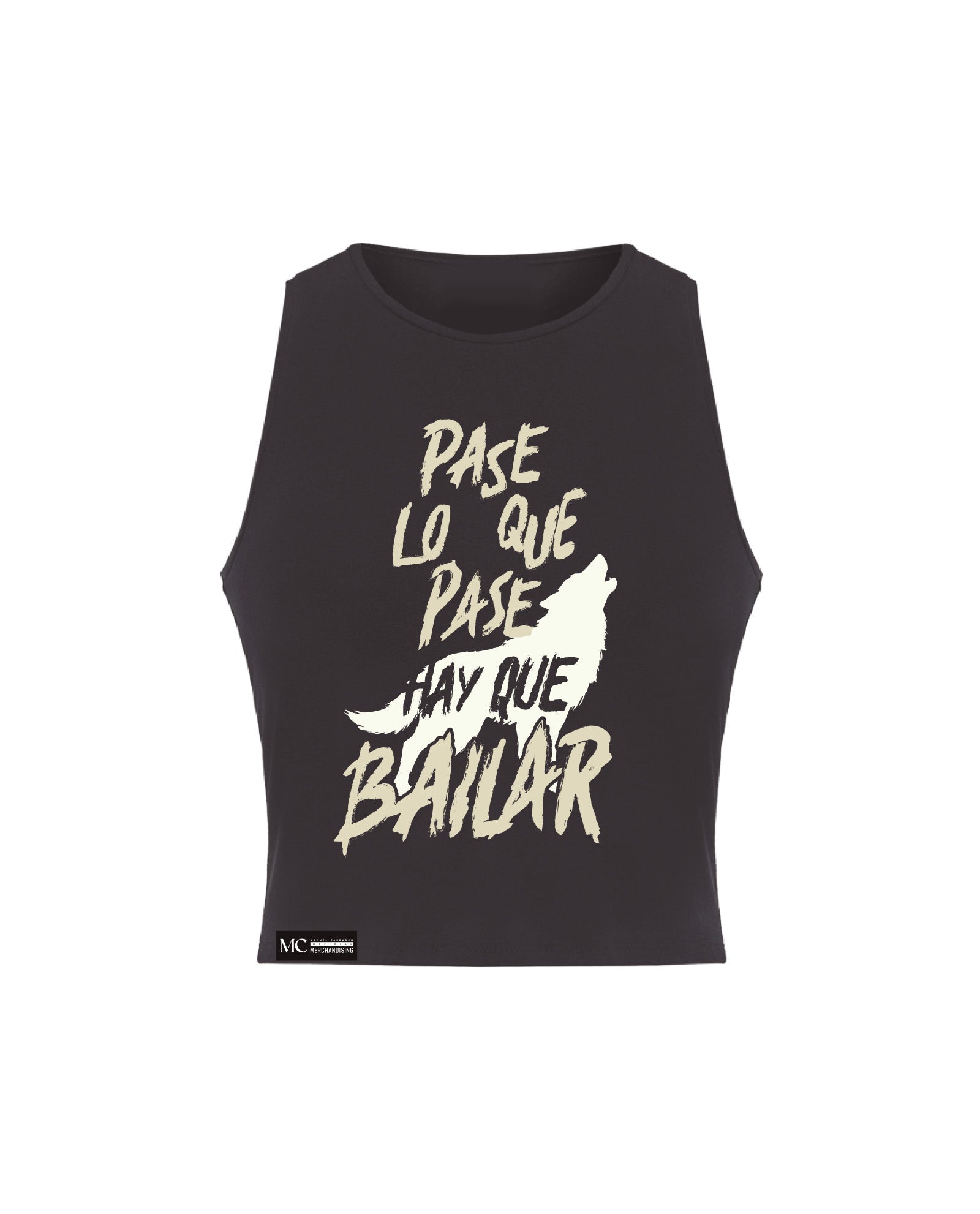 Manuel Carrasco - Crop Top Chica "Lobo" Negra - D2fy - Direct To Fans - Manuel Carrasco
