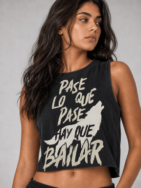 Manuel Carrasco - Crop Top Chica "Lobo" Negra - D2fy - Direct To Fans - Manuel Carrasco