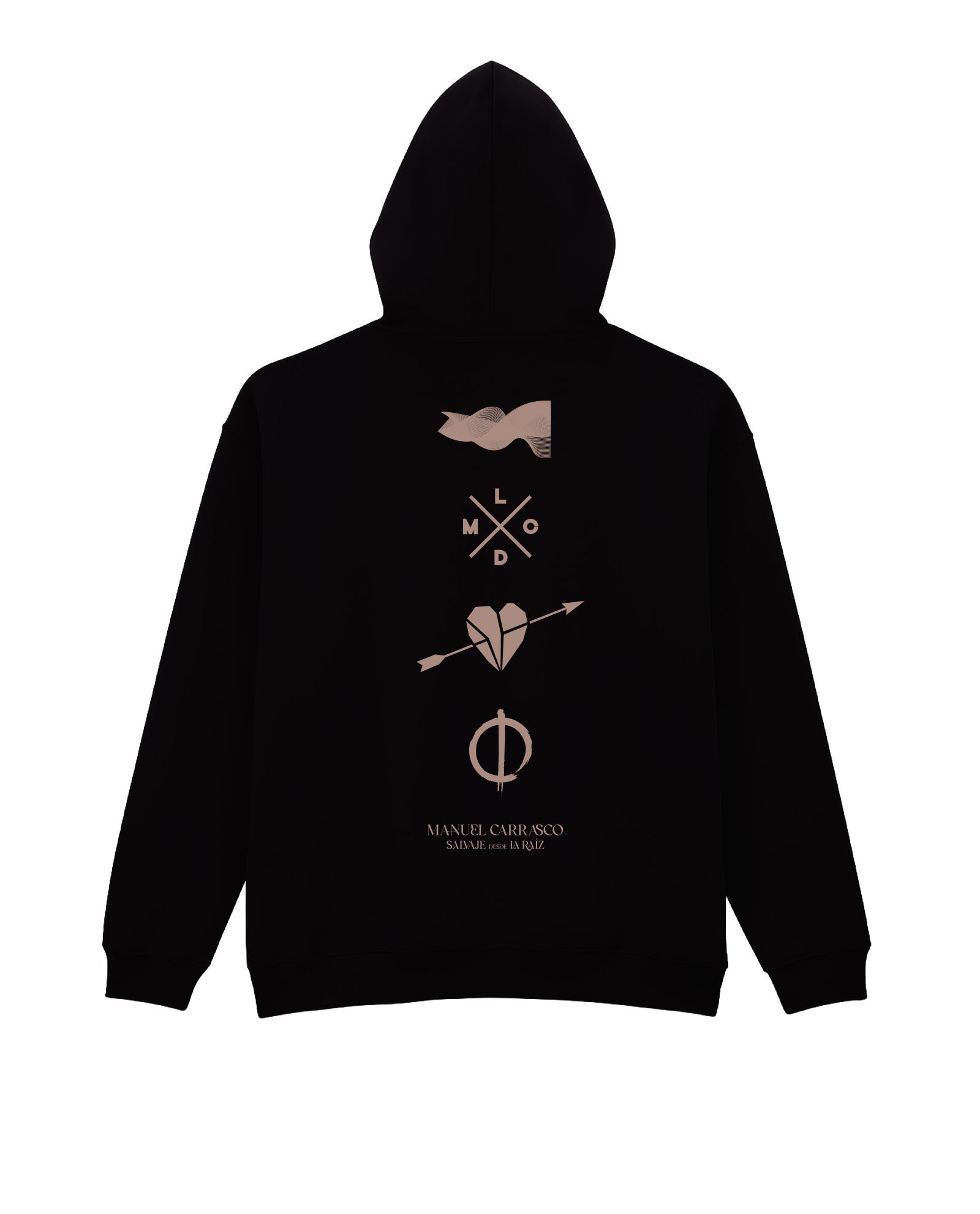 Manuel Carrasco - Sudadera Capucha Unisex "Salvaje desde la Raíz" Negra - D2fy - Direct To Fans - Manuel Carrasco