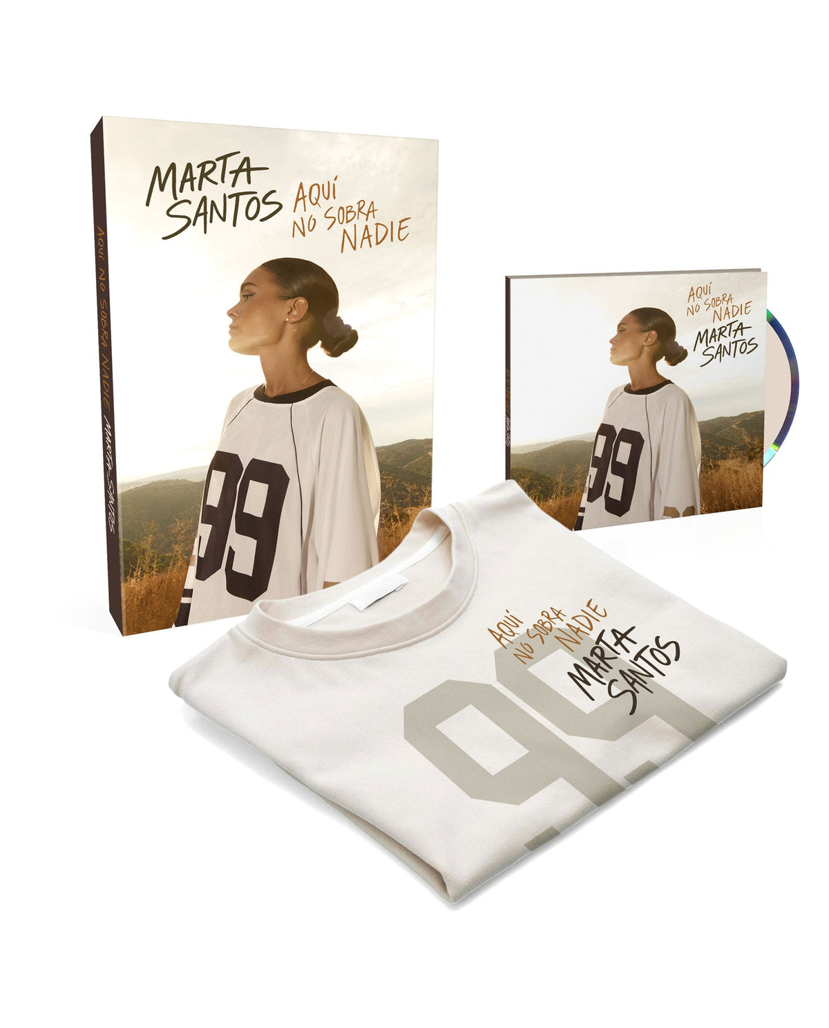 Marta Santos - Box CD + Camiseta Exclusiva "Aquí no sobra nadie" - D2fy · Rocktud - D2fy