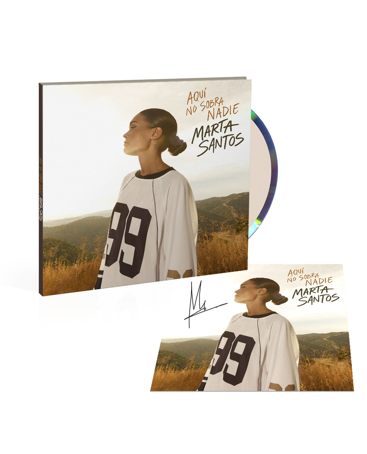 Marta Santos - CD + POSTAL FIRMADA "Aquí no sobra nadie"