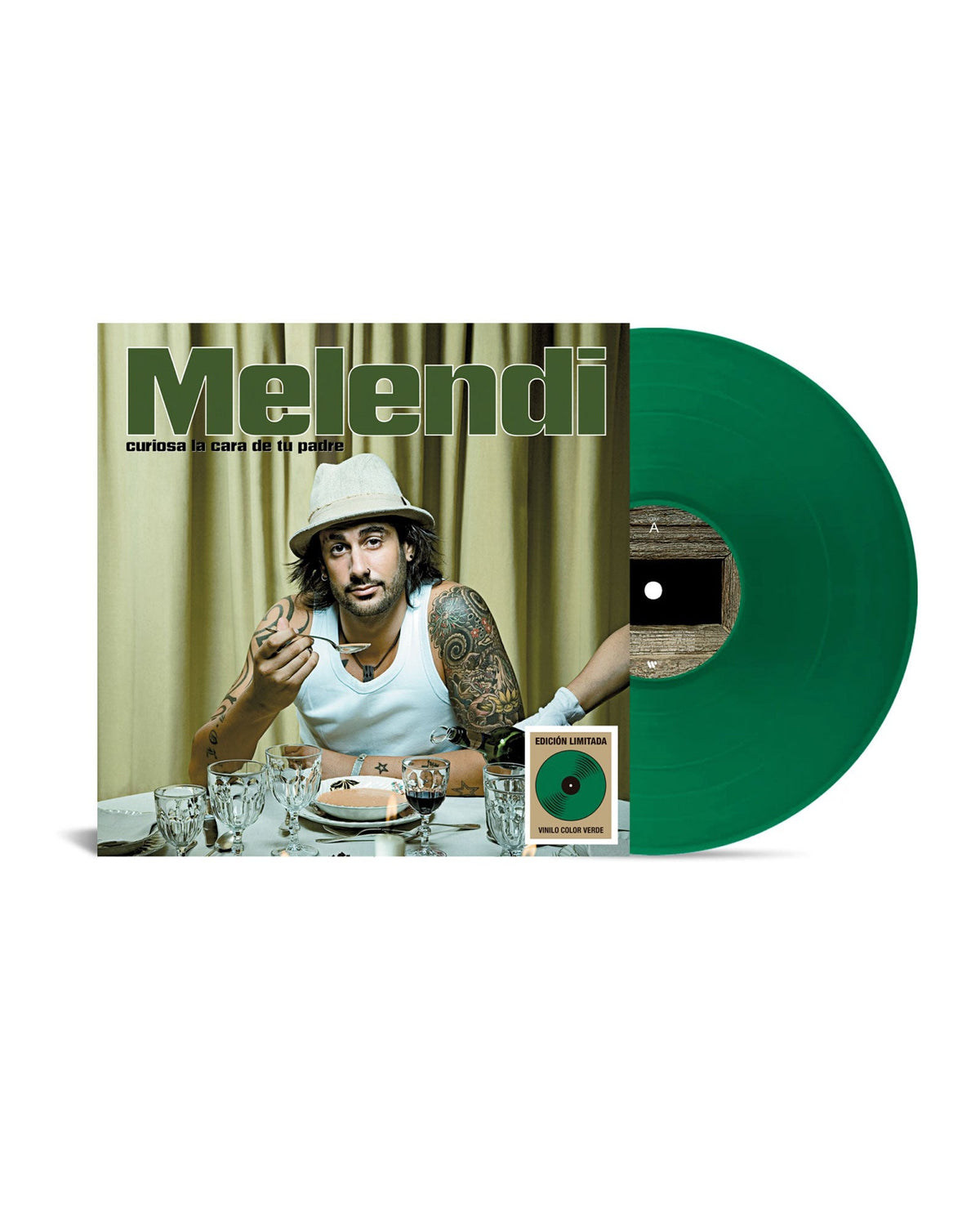 Melendi - LP Vinilo Verde "Curiosa la cara de tu padre" - D2fy · Rocktud - D2fy