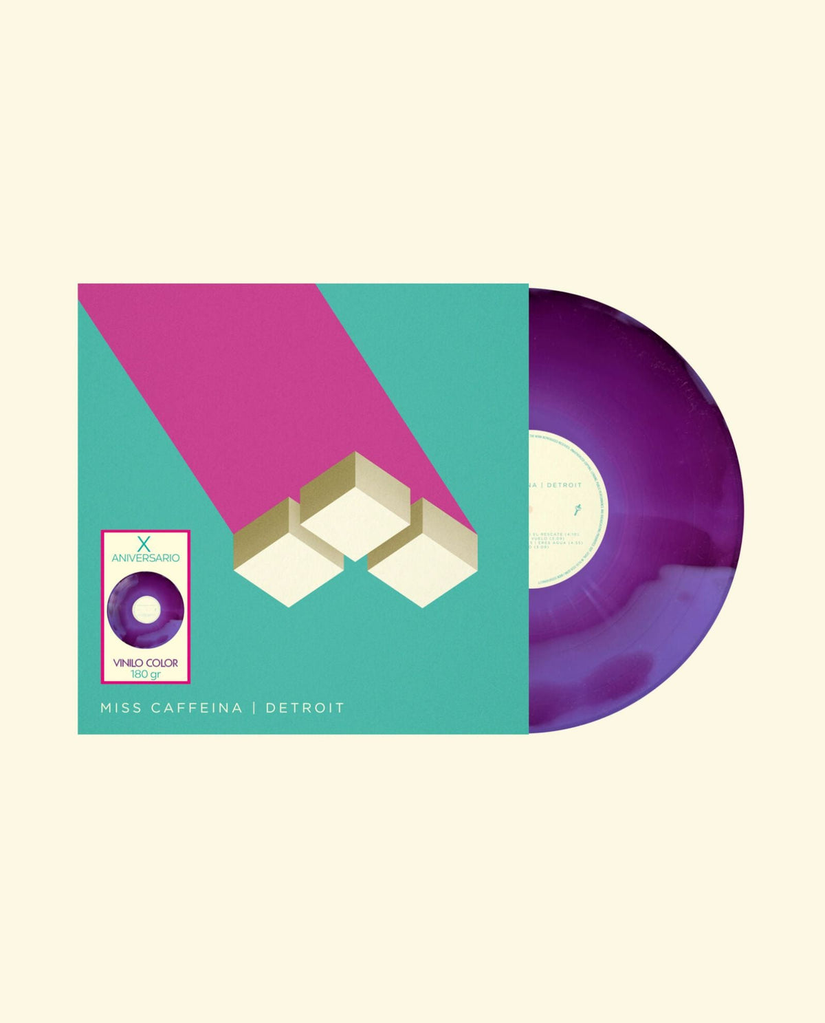 Miss Caffeina - LP Vinilo Rosa "Detroit X Aniversario" - D2fy - Direct To Fans - D2fy