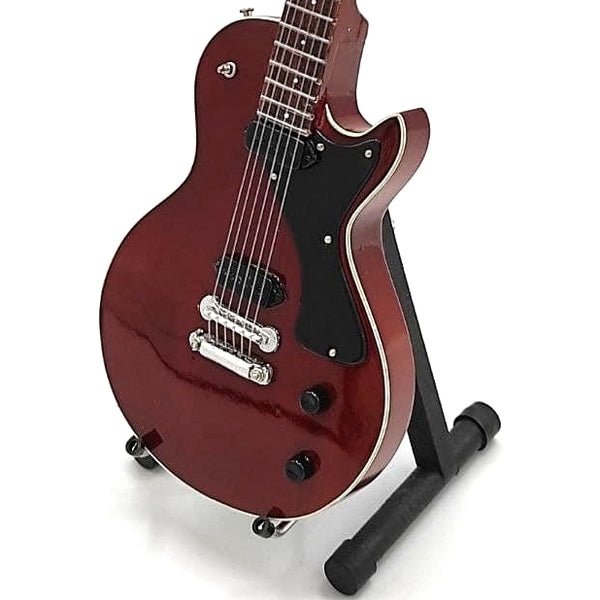 Music Legends - N1830 Mini Guitarra de Colección Granate de Cuerpo Sólido (Años 60) - Inspirada en The Beatles - D2fy - Direct To Fans - Music Legends