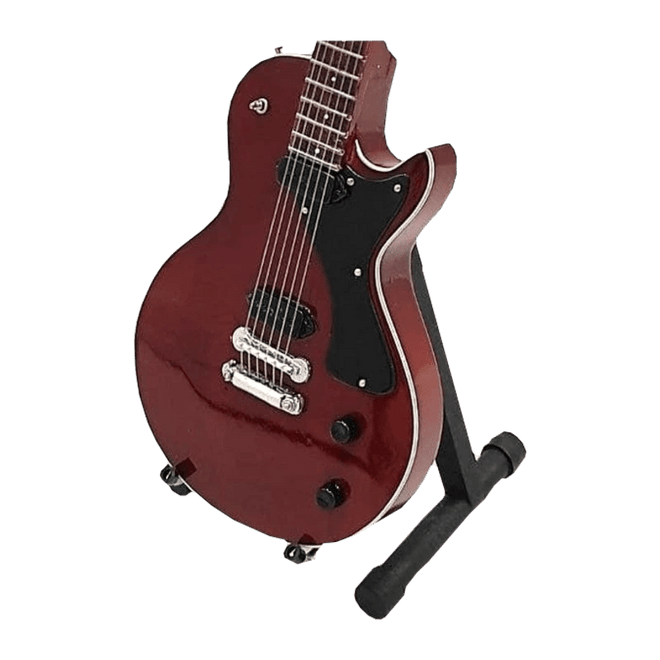 Music Legends - N1830 Mini Guitarra de Colección Granate de Cuerpo Sólido (Años 60) - Inspirada en The Beatles - D2fy - Direct To Fans - Music Legends