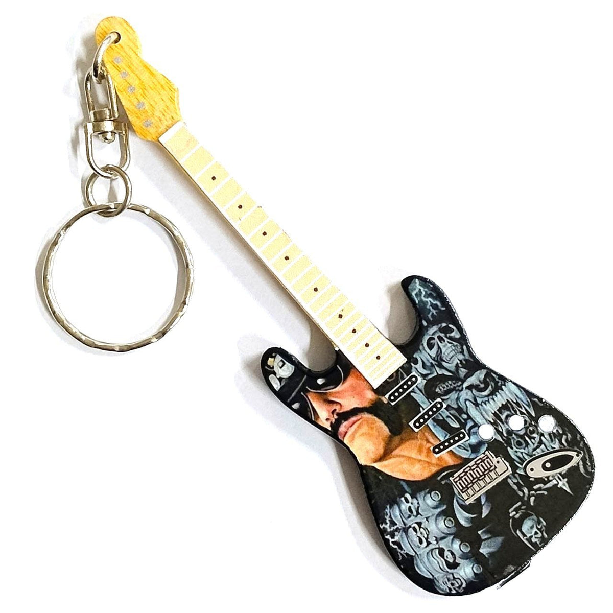 Music Legends - N2850 Llavero de Madera Guitarra Ilustrada Heavy - Inspirado en Motörhead - D2fy - Direct To Fans - Music Legends