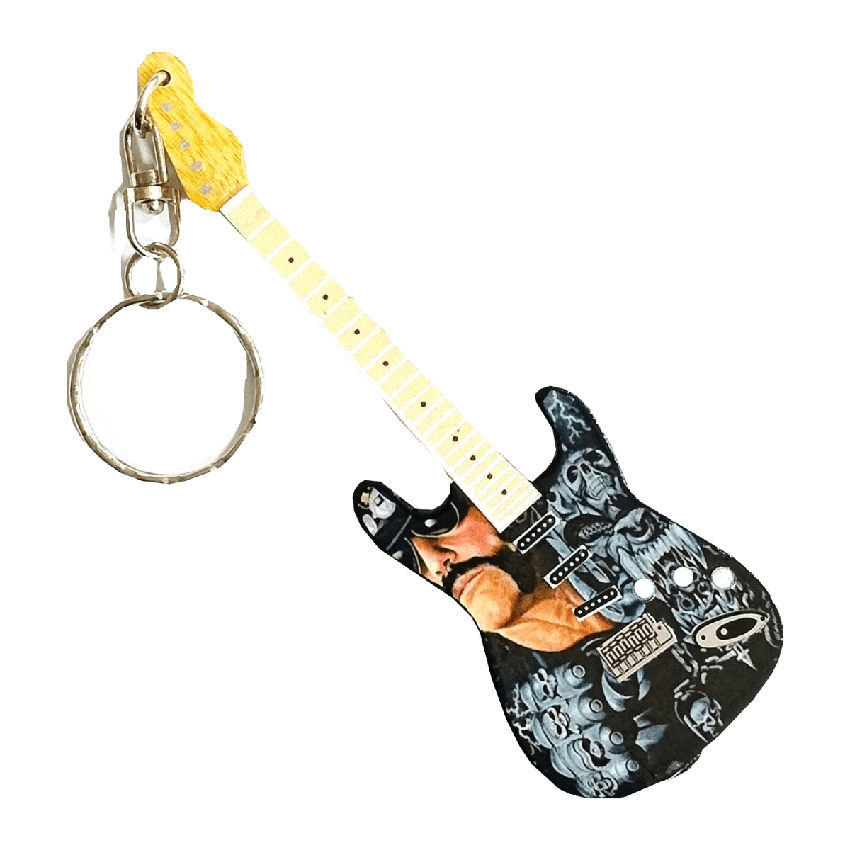 Music Legends - N2850 Llavero de Madera Guitarra Ilustrada Heavy - Inspirado en Motörhead - D2fy - Direct To Fans - Music Legends