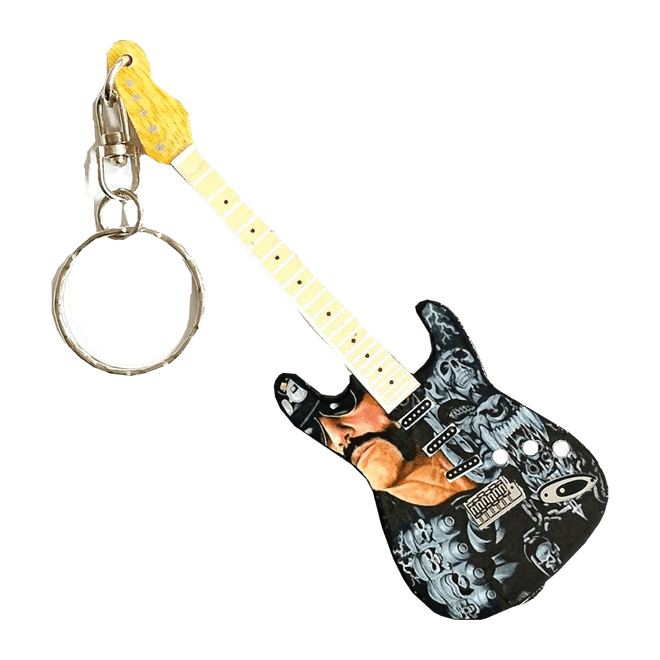 Music Legends - N2850 Llavero de Madera Guitarra Ilustrada Heavy - Inspirado en Motörhead - D2fy - Direct To Fans - Music Legends