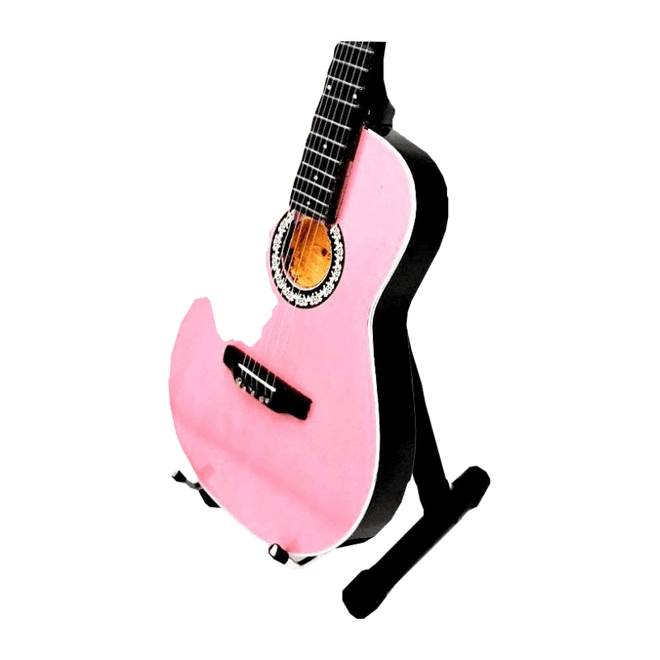 Music Legends - N4091 Mini Guitarra de Colección Acústica Rosa (Actual) - Inspirada en Taylor Swift - D2fy - Direct To Fans - Music Legends