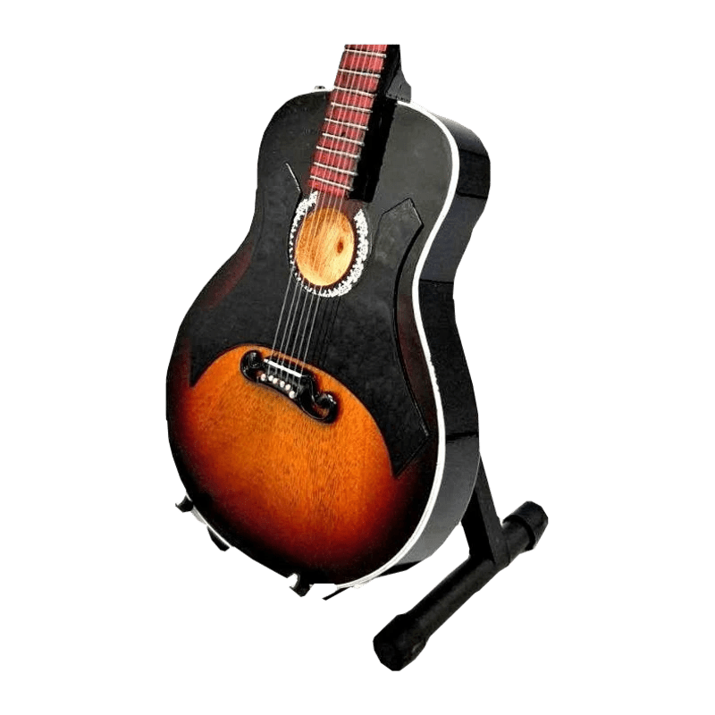 Music Legends - N4138 Mini Guitarra de Colección Acústica Sunburst y Negra (Años 60) - Inspirada en Johnny Cash - D2fy - Direct To Fans - Music Legends
