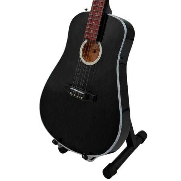 Music Legends - N4367 Mini Guitarra de Colección Acústica Negra (Años 60) - Inspirada en Johnny Cash - D2fy - Direct To Fans - Music Legends