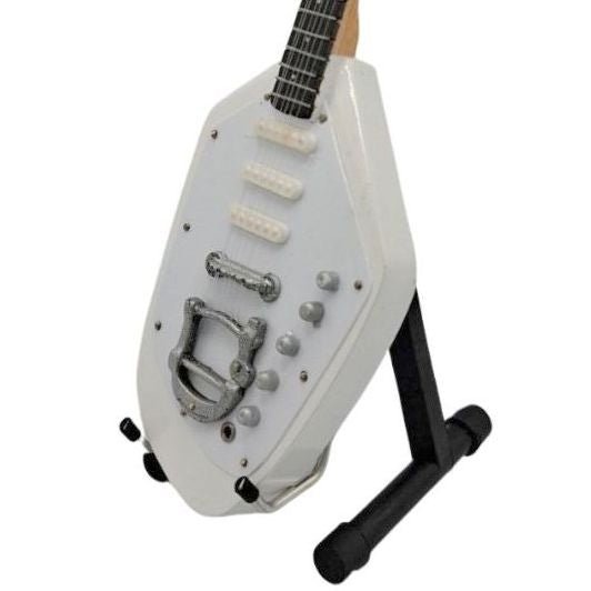 Music Legends - N4404 Mini Guitarra de Colección Blanca de Forma Pentagonal (Años 70) - Inspirada en Joy Division - D2fy - Direct To Fans - Music Legends